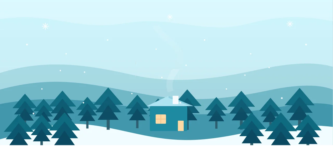 Snow covered landscape